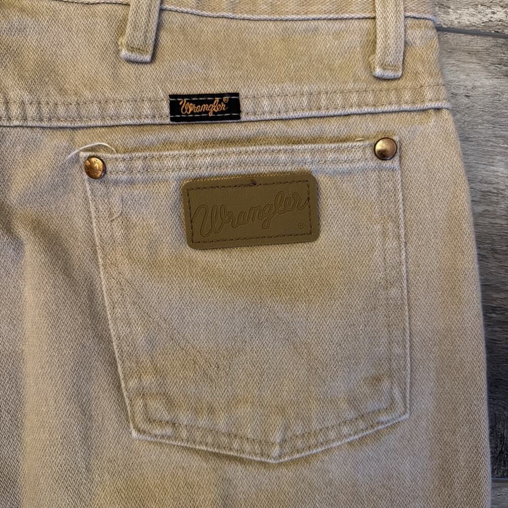 Wrangler A002- 3030 Brown Wash Cowboy Men's Denim Jeans SZ 34x32 936TAN - Picture 8 of 10